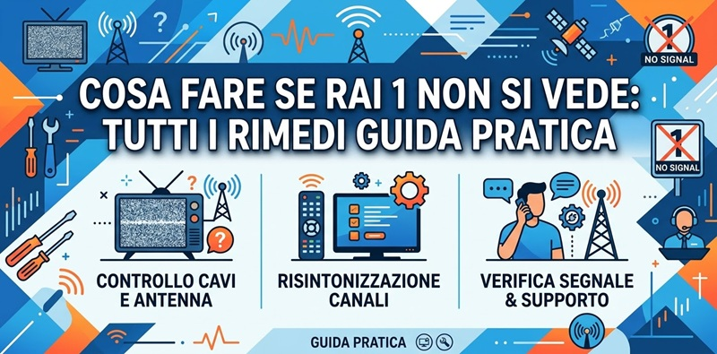 Cosa fare se RAI 1 non si vede? Guida Pratica